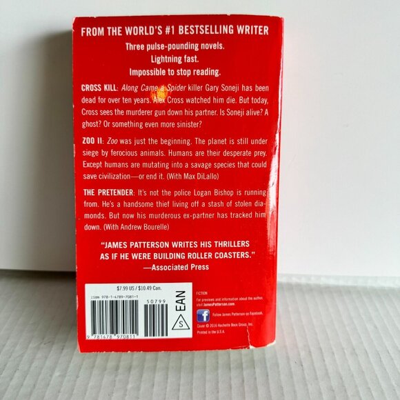 Triple Threat (3 BookShots Thrillers) By James Patterson Paperback Book - Picture 4 of 4